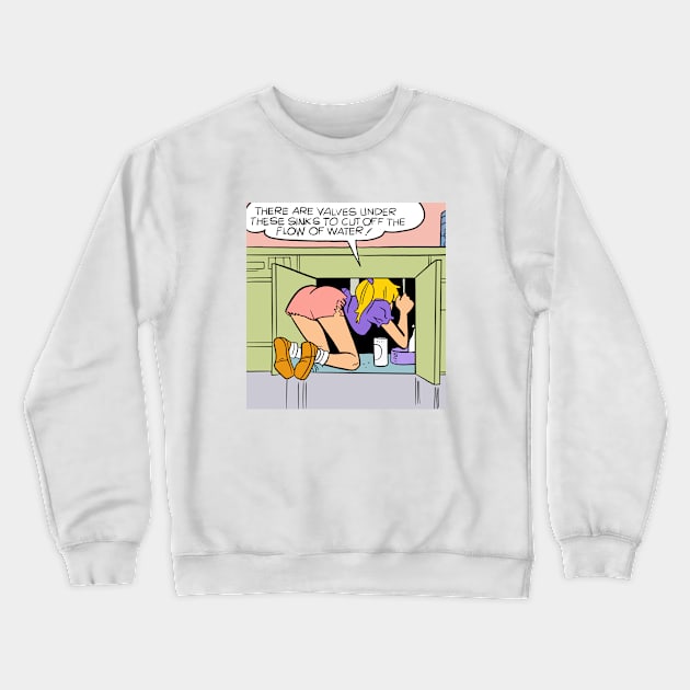 Old school girl comic Crewneck Sweatshirt by RetroandMangaarts